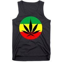 Cannabis Leaf Jamaican Style Tank Top