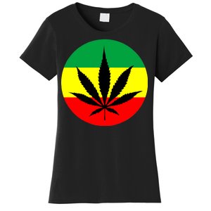 Cannabis Leaf Jamaican Style Women's T-Shirt