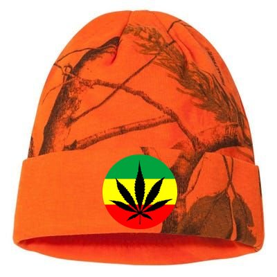 Cannabis Leaf Jamaican Style Kati Licensed 12" Camo Beanie