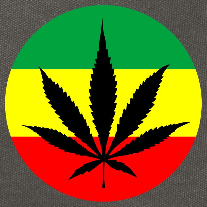 Cannabis Leaf Jamaican Style Cotton Canvas Backpack