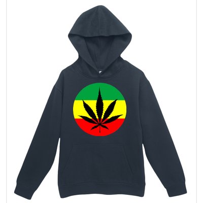 Cannabis Leaf Jamaican Style Urban Pullover Hoodie