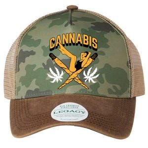 Cannabis Marijuana Joint Hammock Legacy Tie Dye Trucker Hat