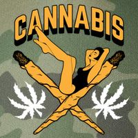 Cannabis Marijuana Joint Hammock Legacy Tie Dye Trucker Hat