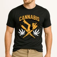 Cannabis Marijuana Joint Hammock Cooling Performance Crew T-Shirt