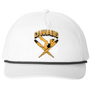 Cannabis Marijuana Joint Hammock Snapback Five-Panel Rope Hat