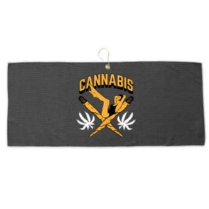 Cannabis Marijuana Joint Hammock Large Microfiber Waffle Golf Towel