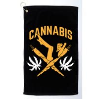 Cannabis Marijuana Joint Hammock Golf Towel