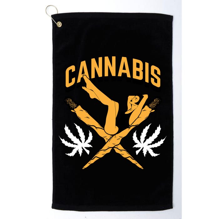 Cannabis Marijuana Joint Hammock Golf Towel