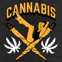 Cannabis Marijuana Joint Hammock Golf Towel