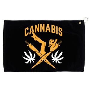 Cannabis Marijuana Joint Hammock Grommeted Golf Towel