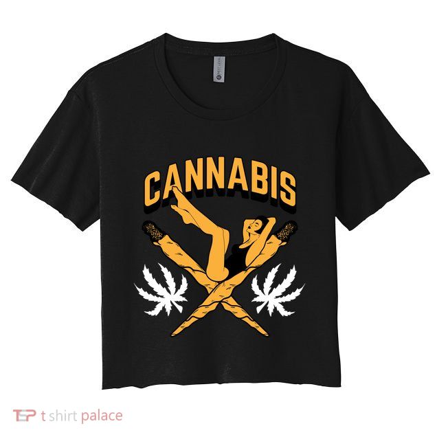 Cannabis Marijuana Joint Hammock Crop Top