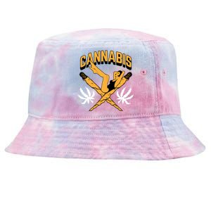 Cannabis Marijuana Joint Hammock Tie-Dyed Bucket Hat