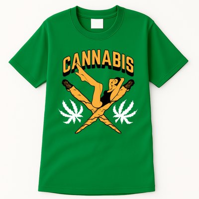 Cannabis Marijuana Joint Hammock Tall T-Shirt