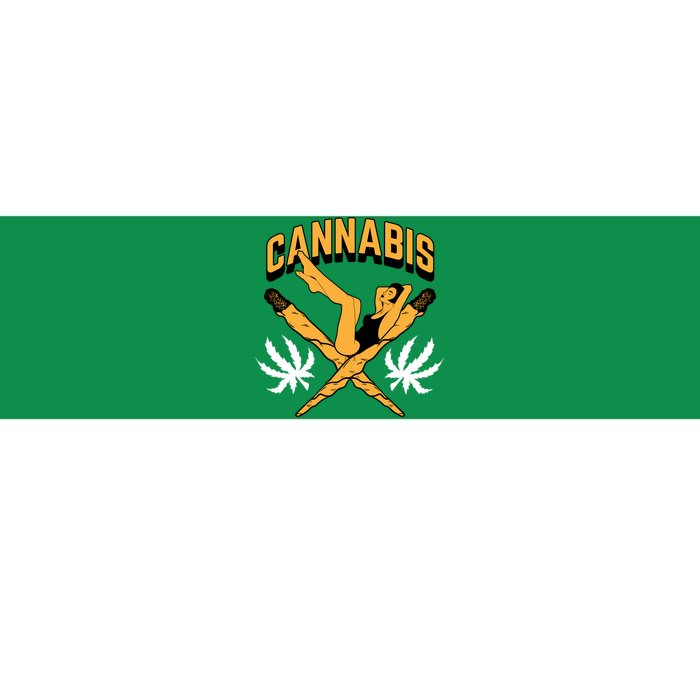 Cannabis Marijuana Joint Hammock Bumper Sticker