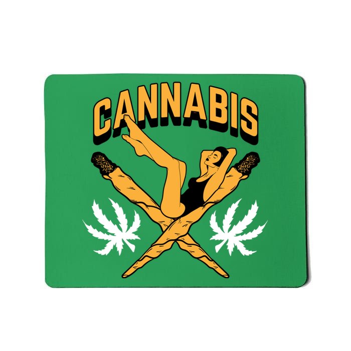 Cannabis Marijuana Joint Hammock Mousepad