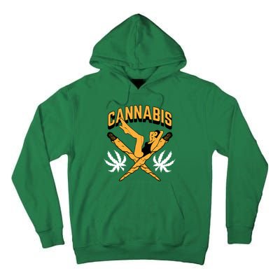 Cannabis Marijuana Joint Hammock Tall Hoodie