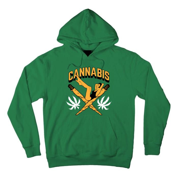 Cannabis Marijuana Joint Hammock Tall Hoodie