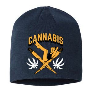 Cannabis Marijuana Joint Hammock Sustainable Beanie