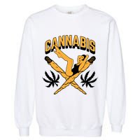 Cannabis Marijuana Joint Hammock Garment-Dyed Sweatshirt