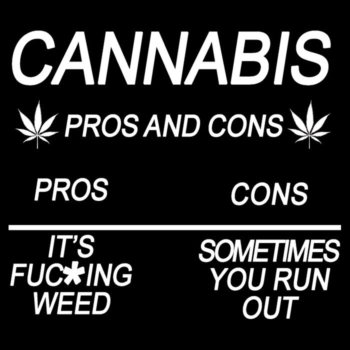 Cannabis Pros And Cons Weed Cooling Performance Crew T-Shirt