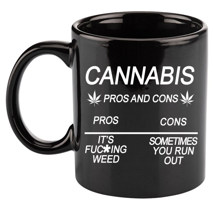Cannabis Pros And Cons Weed 11oz C Handle Ceramic Mug