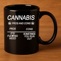 Cannabis Pros And Cons Weed 11oz C Handle Ceramic Mug