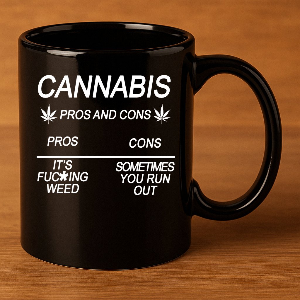 Cannabis Pros And Cons Weed 11oz C Handle Ceramic Mug