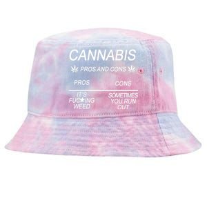 Cannabis Pros And Cons Weed Tie-Dyed Bucket Hat