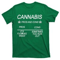 Cannabis Pros And Cons Weed T-Shirt