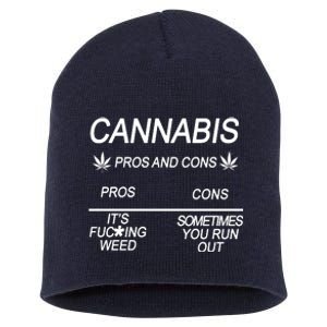 Cannabis Pros And Cons Weed Short Acrylic Beanie