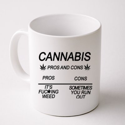 Cannabis Pros And Cons Weed Coffee Mug