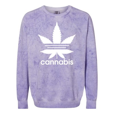 Cannabis Sports Logo Colorblast Crewneck Sweatshirt