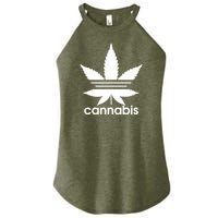 Cannabis Sports Logo Women’s Perfect Tri Rocker Tank