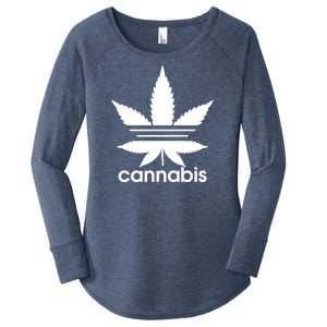 Cannabis Sports Logo Women's Perfect Tri Tunic Long Sleeve Shirt