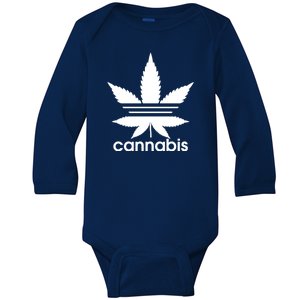 Cannabis Sports Logo Baby Long Sleeve Bodysuit