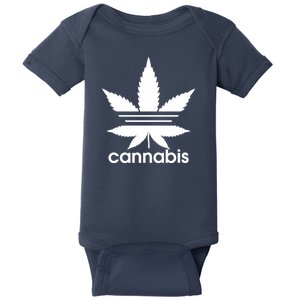 Cannabis Sports Logo Baby Bodysuit