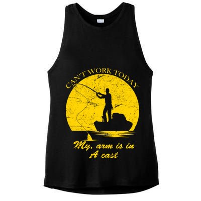 Can't Come Into Work Today My Arm Is In A Cast Ladies PosiCharge Tri-Blend Wicking Tank
