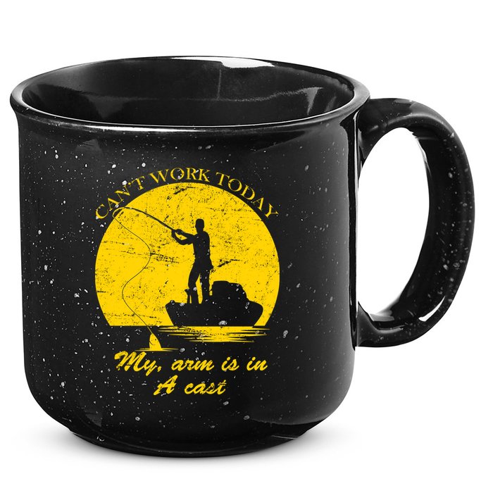 Can't Come Into Work Today My Arm Is In A Cast 15oz Campfire Ceramic Mug