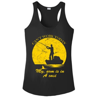 Can't Come Into Work Today My Arm Is In A Cast Ladies PosiCharge Competitor Racerback Tank