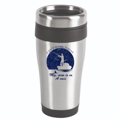 Can't Come Into Work Today My Arm Is In A Cast 16oz Travel Tumbler