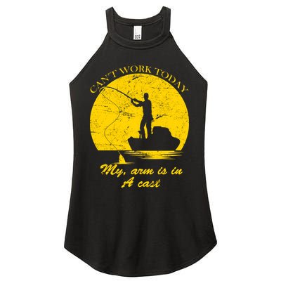 Can't Come Into Work Today My Arm Is In A Cast Women's Perfect Tri Rocker Tank