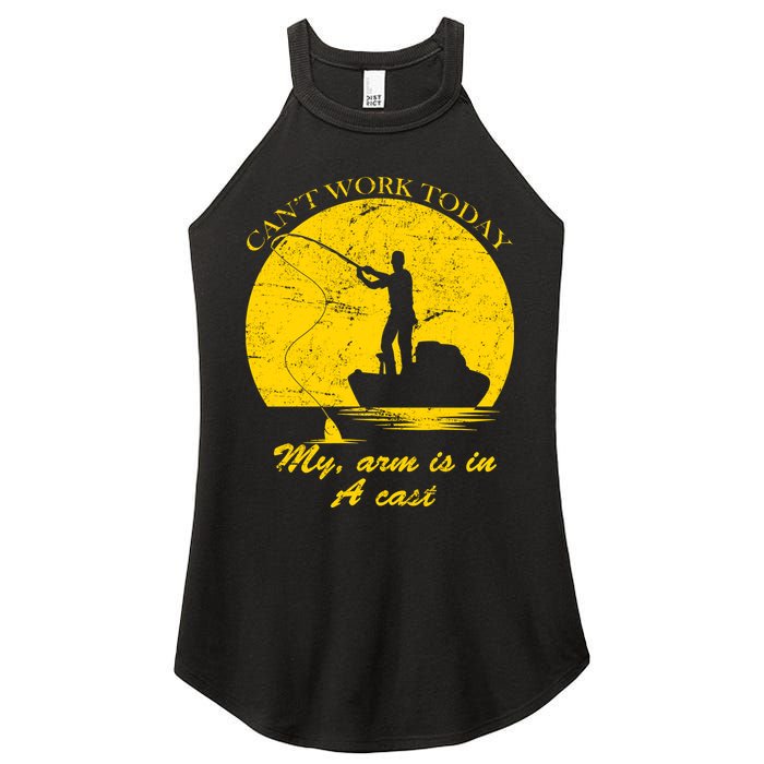 Can't Come Into Work Today My Arm Is In A Cast Women's Perfect Tri Rocker Tank