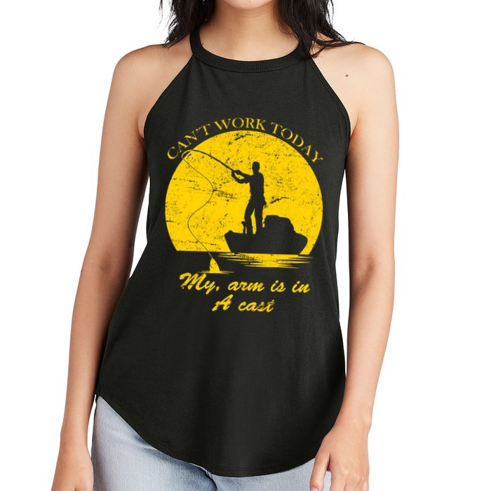Can't Come Into Work Today My Arm Is In A Cast Women's Perfect Tri Rocker Tank