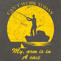 Can't Come Into Work Today My Arm Is In A Cast Cotton Canvas Backpack