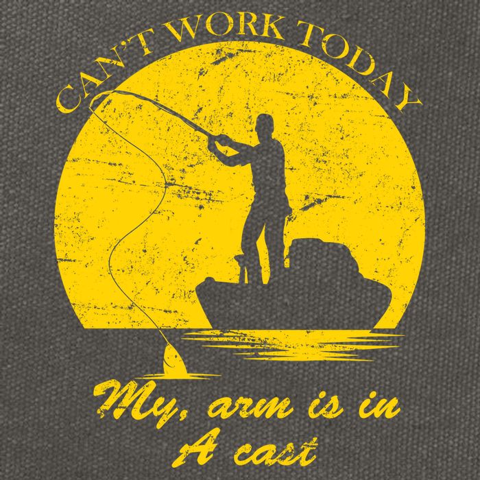 Can't Come Into Work Today My Arm Is In A Cast Cotton Canvas Backpack