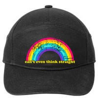 Can't Even Think Straight 7-Panel Snapback Hat