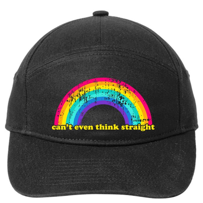 Can't Even Think Straight 7-Panel Snapback Hat