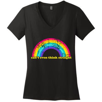 Can't Even Think Straight Women's V-Neck T-Shirt