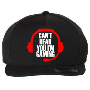 Can't Hear You I'm Gaming Wool Snapback Cap