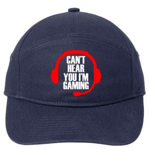 Can't Hear You I'm Gaming 7-Panel Snapback Hat